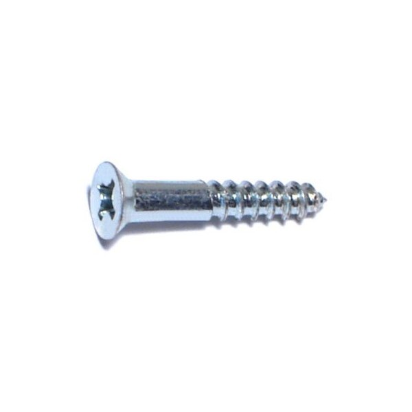 Midwest Fastener Wood Screw, #5, 3/4 in, Zinc Plated Steel Flat Head Phillips Drive, 100 PK 02530 - main